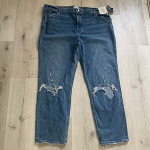 Nwt Abercrombie & Fitch 90s Ultra High‎ Rise Straight Jeans Size 36 Women's